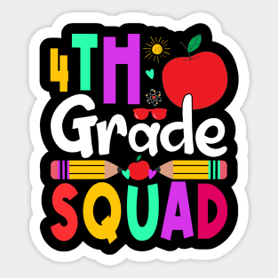 1st Grade Squad Teachers Boys Girls Funny Back To School Sticker